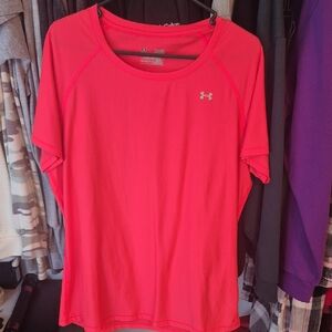 Under Armour Women's Bright Pink Short Sleeve Tee